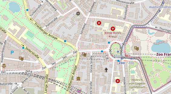 FitnessStudio auf Satellitenbild