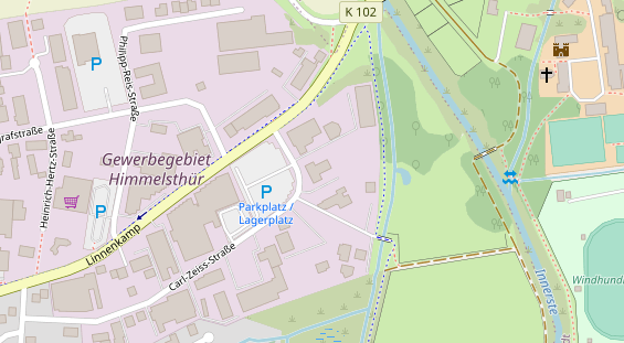 FitnessStudio auf Satellitenbild