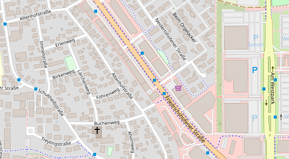 FitnessStudio auf Satellitenbild