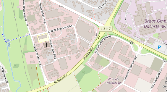 FitnessStudio auf Satellitenbild