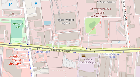 FitnessStudio auf Satellitenbild