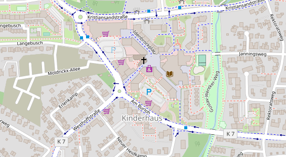 FitnessStudio auf Satellitenbild