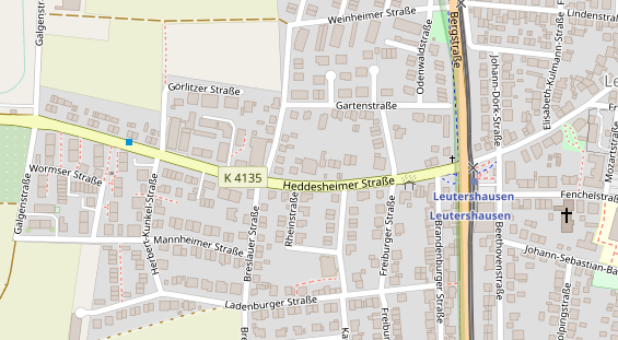 FitnessStudio auf Satellitenbild