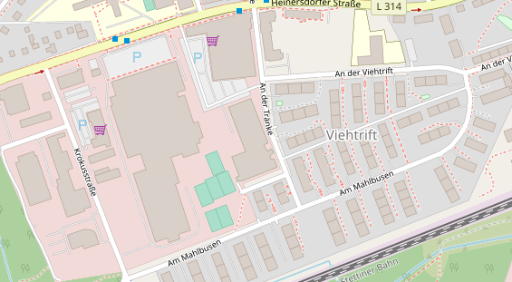 FitnessStudio auf Satellitenbild