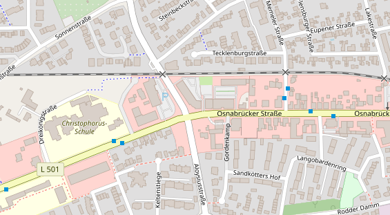 FitnessStudio auf Satellitenbild