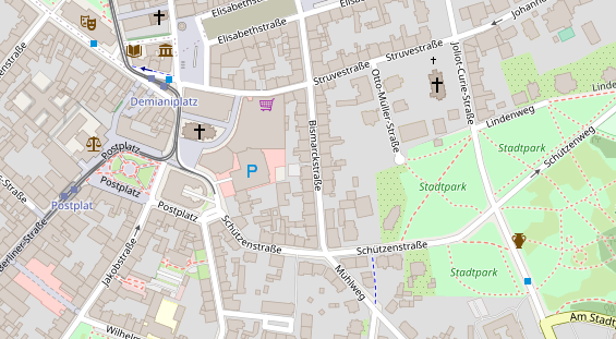 FitnessStudio auf Satellitenbild