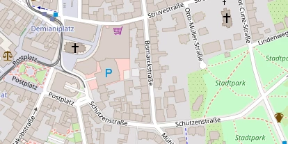 FitnessStudio auf Satellitenbild