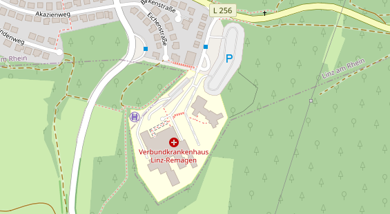 FitnessStudio auf Satellitenbild