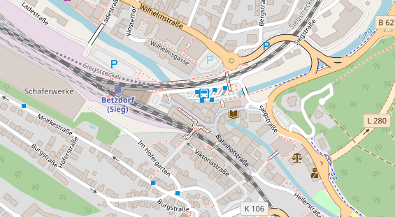 FitnessStudio auf Satellitenbild