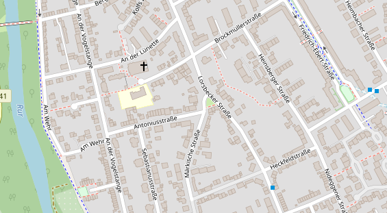 FitnessStudio auf Satellitenbild