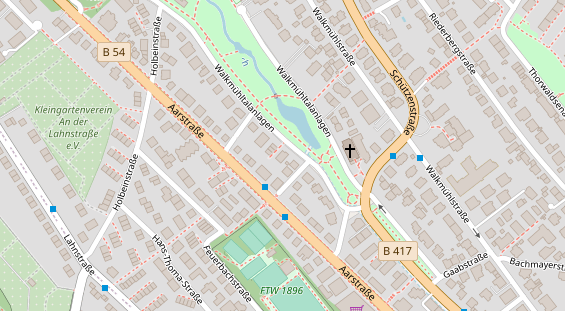 FitnessStudio auf Satellitenbild