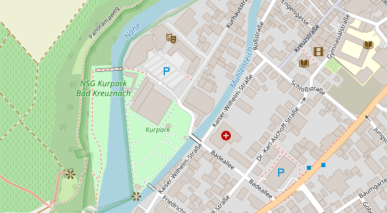 FitnessStudio auf Satellitenbild