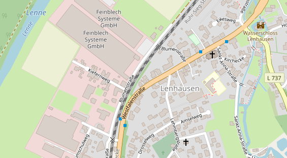 FitnessStudio auf Satellitenbild