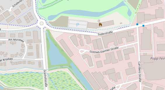 FitnessStudio auf Satellitenbild