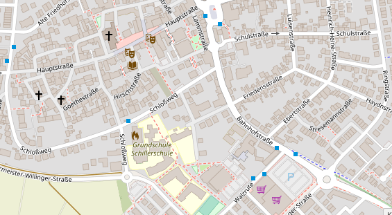 FitnessStudio auf Satellitenbild