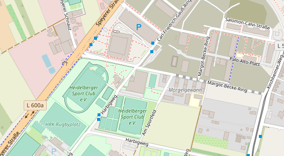 FitnessStudio auf Satellitenbild