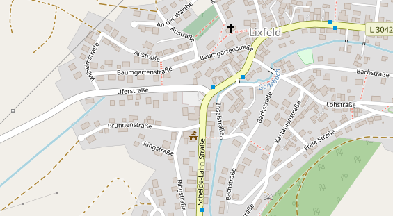FitnessStudio auf Satellitenbild