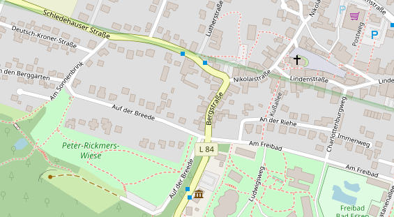 FitnessStudio auf Satellitenbild