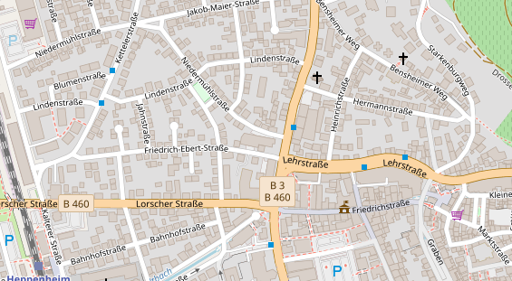 FitnessStudio auf Satellitenbild