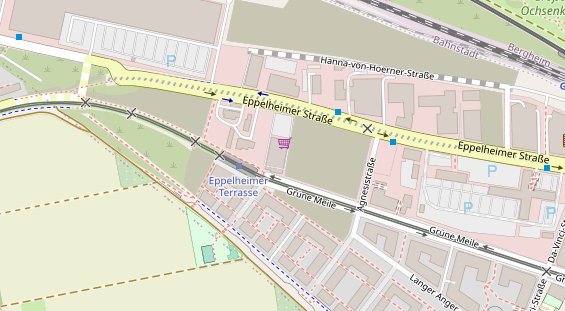 FitnessStudio auf Satellitenbild