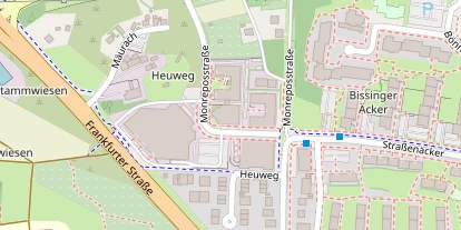 FitnessStudio auf Satellitenbild