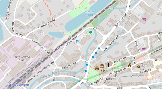 FitnessStudio auf Satellitenbild