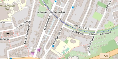 FitnessStudio auf Satellitenbild
