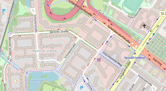 FitnessStudio auf Satellitenbild