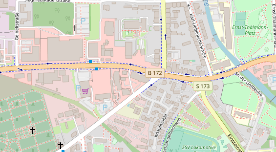 FitnessStudio auf Satellitenbild