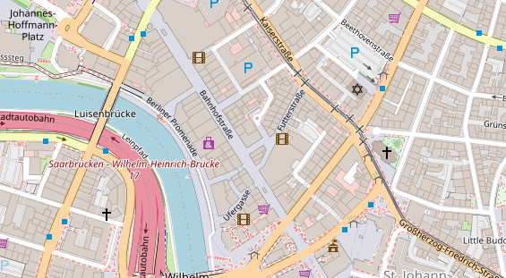 FitnessStudio auf Satellitenbild