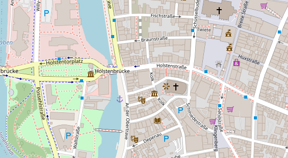 FitnessStudio auf Satellitenbild