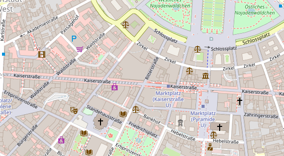 FitnessStudio auf Satellitenbild