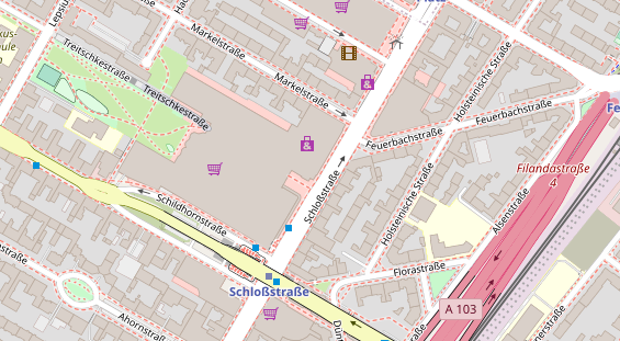 FitnessStudio auf Satellitenbild