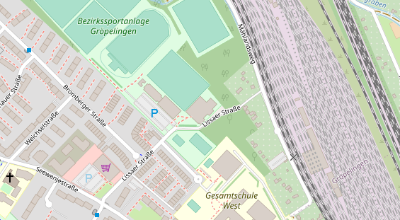 FitnessStudio auf Satellitenbild