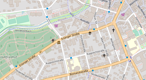 FitnessStudio auf Satellitenbild