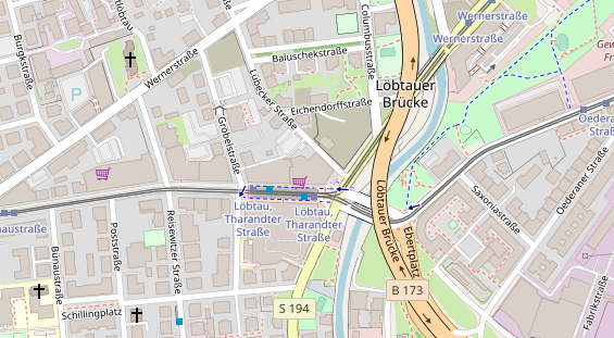 FitnessStudio auf Satellitenbild