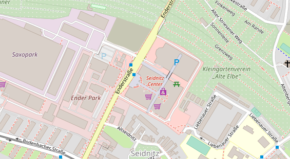 FitnessStudio auf Satellitenbild