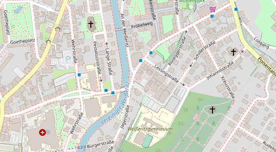 FitnessStudio auf Satellitenbild