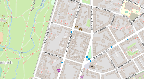 FitnessStudio auf Satellitenbild