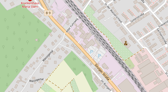 FitnessStudio auf Satellitenbild