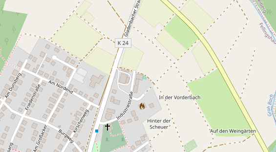 FitnessStudio auf Satellitenbild