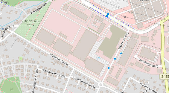 FitnessStudio auf Satellitenbild