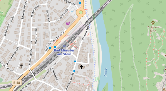 FitnessStudio auf Satellitenbild