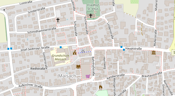 FitnessStudio auf Satellitenbild