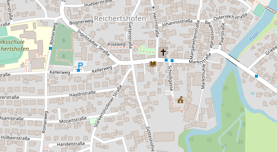 FitnessStudio auf Satellitenbild
