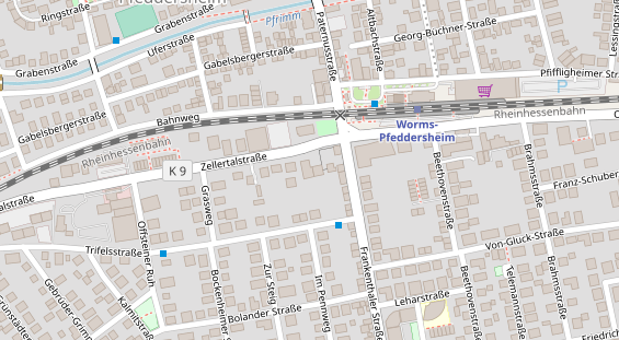 FitnessStudio auf Satellitenbild