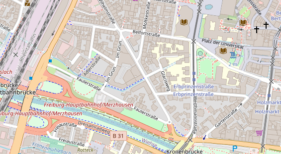 FitnessStudio auf Satellitenbild