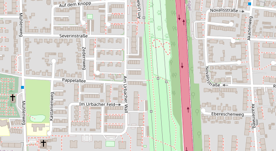 FitnessStudio auf Satellitenbild