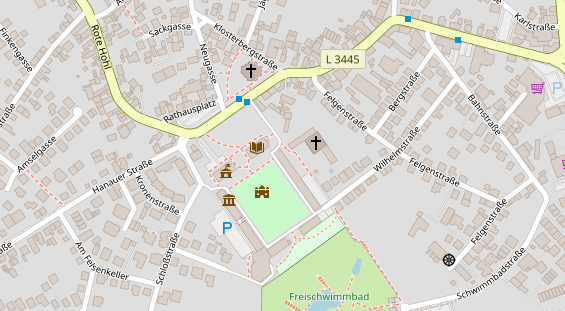 FitnessStudio auf Satellitenbild