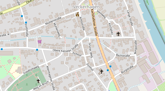 FitnessStudio auf Satellitenbild